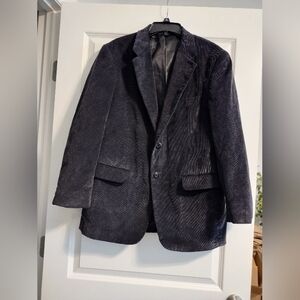 Men's Black/Dark Gray Blazer